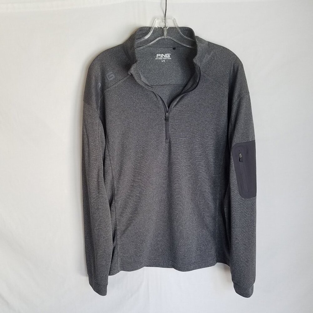 Ping Sensorcool Performance Gray 1/4 Zip Pullover… - image 1